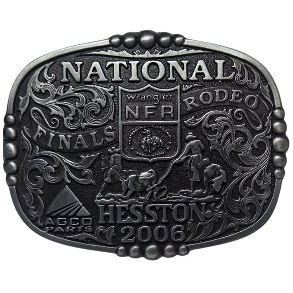 2006 NFR Belt Buckle National Finals Rodeo Team Roping Cowboy Wrangler Ropers - Picture 9 of 11